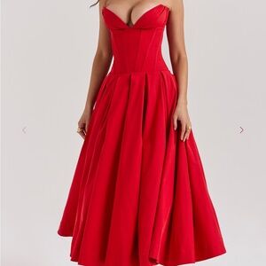 House of CB LADY scarlet RED dress